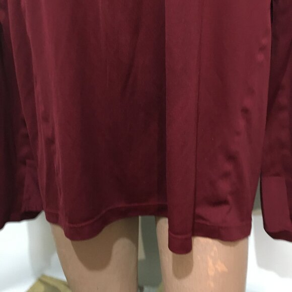 REI 2XL Burgundy Lightweight Performance 2 Base Layer Zip Shirt Long-Sleeve - Picture 3 of 5